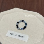 原创设计暗黑系灰月光蓝虎眼小众直播货源批发个性天然水晶戒指女