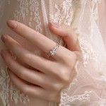 s999四叶草足银闺蜜戒指女时尚个性韩版小众设计冷淡风轻奢ins潮