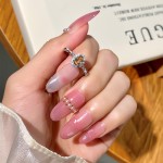 s925纯银戒指女天然水晶石手饰小众高级感跨境热卖欧美风开口指环