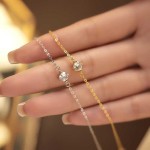 S925纯银18K金手链女简约经典必入单钻超百搭气质ins叠戴款手饰