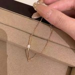 S925纯银小方糖手链女法式时尚设计轻奢风配饰简约高级感气质手饰