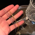 S925银镀18K金双层叠戴一字带钻精致手链女ins小众设计高级冷淡风