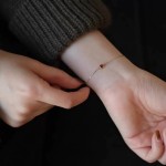 工厂直销S925纯银镀14K金红宝石手链女 纤细链条日系轻奢时尚手饰