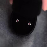 S925纯银红色锆石耳钉女镀18k金轻奢复古方形耳环百搭2026年新款