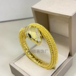 新款宝家弹力活口蛇形手镯V金 镀18k玫瑰金时尚百搭间钻跨境手环