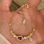 碎银葫芦紫水晶福禄盘缠碎银子diy手链女轻奢小众高级感设计手饰