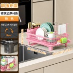 跨境沥水碗架厨房台面碗碟收纳架餐具筷子收纳盒亚马逊碗筷沥水架