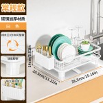 跨境沥水碗架厨房台面碗碟收纳架餐具筷子收纳盒亚马逊碗筷沥水架