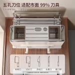 厨房刀架置物架台面沥水架多功能双菜板筷子砧板架一体家用收纳架