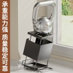 跨境厨房刀具收纳架台面式斜插刀座多功能碳钢刀架沥水置物架批发