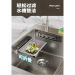 厨房水槽折叠过滤网架一次性剩饭剩菜洗碗池垃圾沥水篮置物架