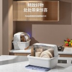 厨房碗柜置物架大号餐具收纳盒碗架盘架抽屉沥水带盖家用碗碟架