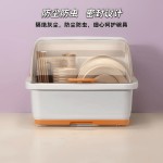 厨房碗柜置物架大号餐具收纳盒碗架盘架抽屉沥水带盖家用碗碟架