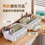 鸿俊达台面沥水碗架厨房置物架家用碗碟收纳架多功能收纳篮沥水篮
