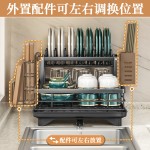 厨房沥水置物架碗柜多功能碗筷碗盘餐具收纳家用台面碗碟收纳盒