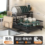 厨房沥水置物架碗柜多功能碗筷碗盘餐具收纳家用台面碗碟收纳盒