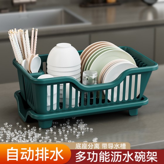 厨房沥水碗架水槽边洗碗沥水篮放碗盘置物架筷子收纳架餐具滤水篮