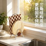 不锈钢砧板架厨房置物架带沥水盘双层菜板收纳架台面多功能收纳架