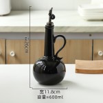 陶瓷油瓶家用厨房装花生油食用油分装瓶耐高温自动开合酱油瓶醋瓶