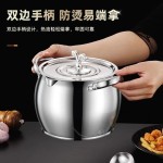 不锈钢食品猪油罐带盖带滤网油壶油罐家用厨房油盆防漏大容量油罐