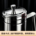 德国出口304不锈钢油壶 大容量厨房油罐欧式防漏调味瓶家庭酱油瓶