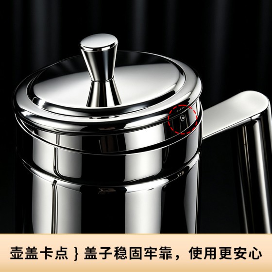 德国出口304不锈钢油壶 大容量厨房油罐欧式防漏调味瓶家庭酱油瓶