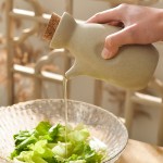 日式油壶厨房家用酱油醋调料壶陶瓷油罐壶复古油瓶装食用油储油壶