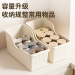 跨境橱柜收纳盒带滑轮缝隙杂物厨房整理盒家用大容量多功能储物盒