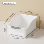 厨房收纳盒大容量塑料带轮锅具整理盒家用神器抽屉式水槽储物盒