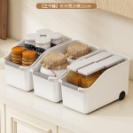 多功能带轮收纳盒家用厨房调料收纳筐橱柜杂物整理零食玩具收纳蓝
