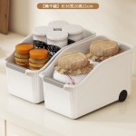 多功能带轮收纳盒家用厨房调料收纳筐橱柜杂物整理零食玩具收纳蓝