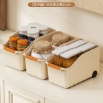 多功能带轮收纳盒家用厨房调料收纳筐橱柜杂物整理零食玩具收纳蓝