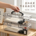书法毛笔工具收纳盒小学生练字儿童美术绘画配件箱透明便携手提盒