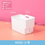 533AAH.带手柄收纳篮纯白色大容量杂物整理筐塑料大小号日式简约