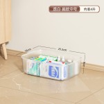透明收纳盒桌面客厅厨房杂物篮玩具零食衣服家用整理筐储物大盒子