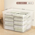 透明收纳盒桌面客厅厨房杂物篮玩具零食衣服家用整理筐储物大盒子