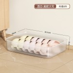 透明收纳盒桌面客厅厨房杂物篮玩具零食衣服家用整理筐储物大盒子