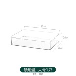 桌面收纳盒透明亚克力盒可叠加厨房零食收纳筐化妆品面膜整理盒箱