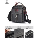 牛船长皮具男士竖款真皮潮流休闲时尚单肩斜挎头层牛皮多功能小包