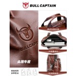 牛船长皮具手提电脑公文包男真皮单肩斜挎包头层牛皮商务公务事包