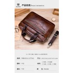 牛船长皮具手提电脑公文包男真皮单肩斜挎包头层牛皮商务公务事包