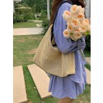 手工编织包包女2026新款潮时尚复古托特包草编包百搭大容量单肩包