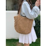 网红手工编织草编包包女海边度假沙滩编织包大容量通勤单肩托特包