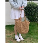 网红手工编织草编包包女海边度假沙滩编织包大容量通勤单肩托特包