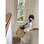 大容量手工编织草编包女式2025新款夏季小众设计单肩通勤旅行大包