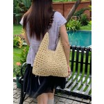 夏天草编包包女2026新款海边度假沙滩镂空单肩托特包编织菜篮子包