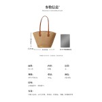 2025新款简约单肩草编包新款大容量草编托特包女海边度假沙滩包女