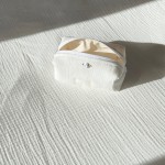 日式纯色洗漱包旅游便携口红收纳包女生化妆品拉链袋化妆包可立