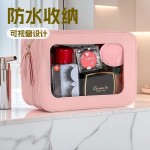 跨境透明PVC洗漱化妆包旅行护肤化妆品收纳包防水拉链简约洗漱袋
