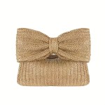 包包女士2025夏季新款蝴蝶结草编手提包跨境小包包手拿包外贸女包
